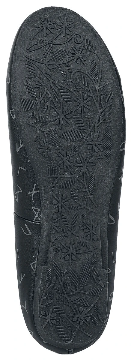 "Ballerina Pumps With Bow And Print" Ballerinas Black By Black Premium By EMP - Image 6