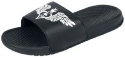 "EMP Sandals With Skull Print" Sandal Black By Rock Rebel By EMP