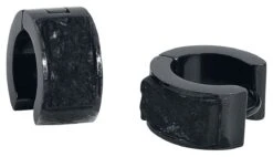 "Raw Black" Earring Black By Rockers