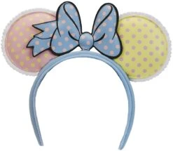 "Loungefly - Minnie Pastel Colour Block Dots" Headband By Mickey Mouse