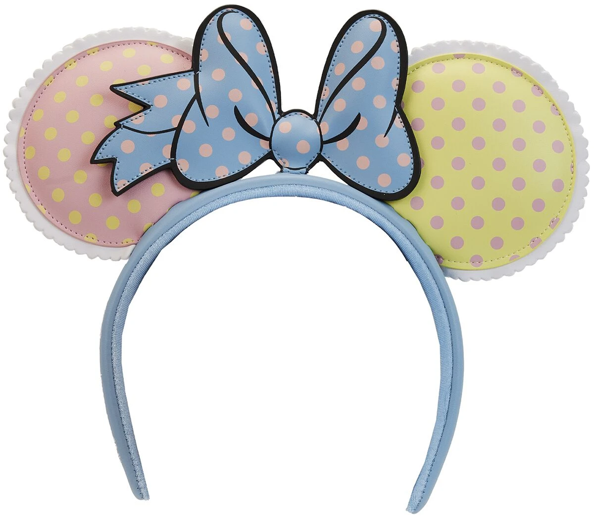 "Loungefly - Minnie Pastel Colour Block Dots" Headband By Mickey Mouse