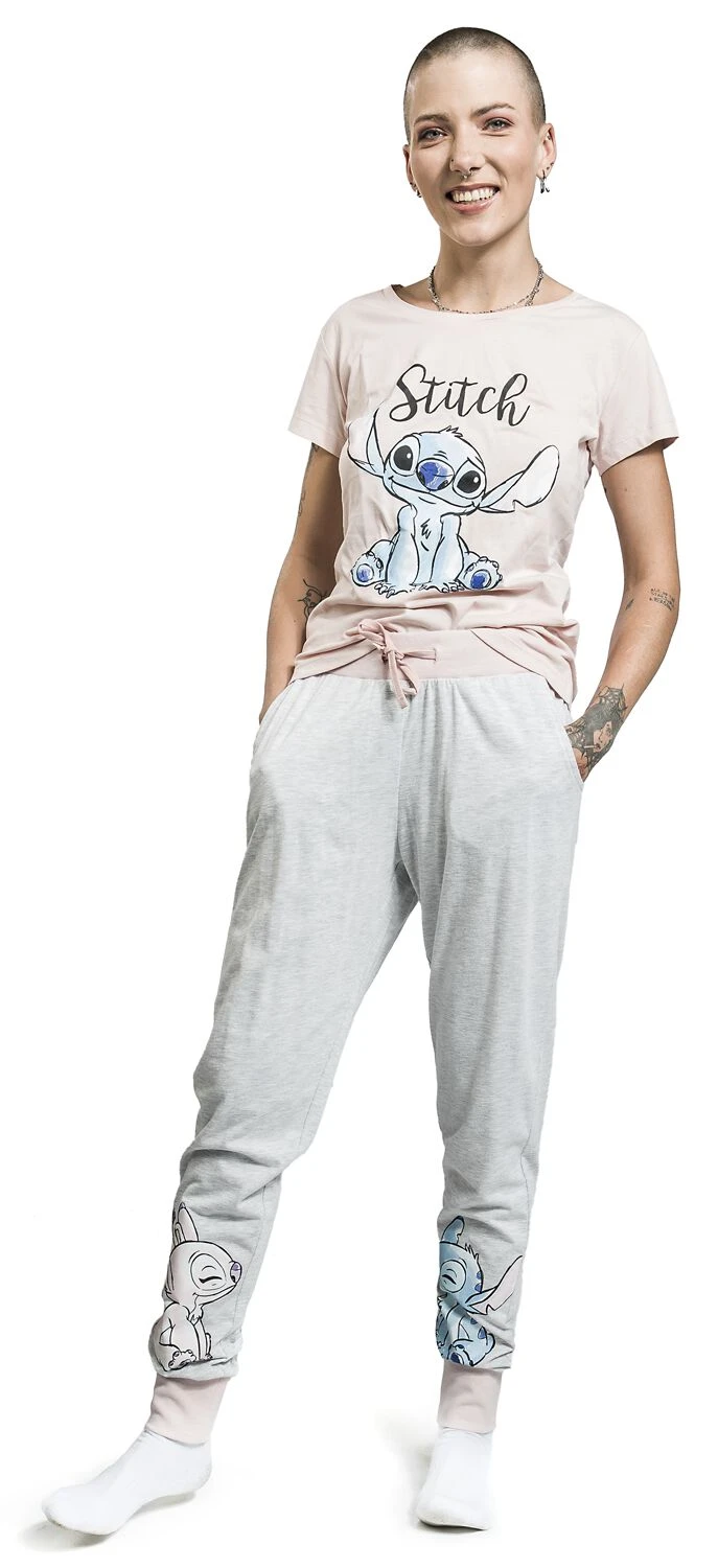 "Stitch" Pyjama Grey-pink By Lilo & Stitch - Image 6
