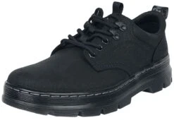 "Reeder Leather - Black Milled Nubuck Wp" Lace-up Shoe Black By Dr. Martens