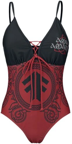"EMP Signature Collection" Swimsuit Black-red By Amon Amarth