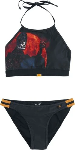 "EMP Signature Collection" Bikini Set Black-orange By Ghost