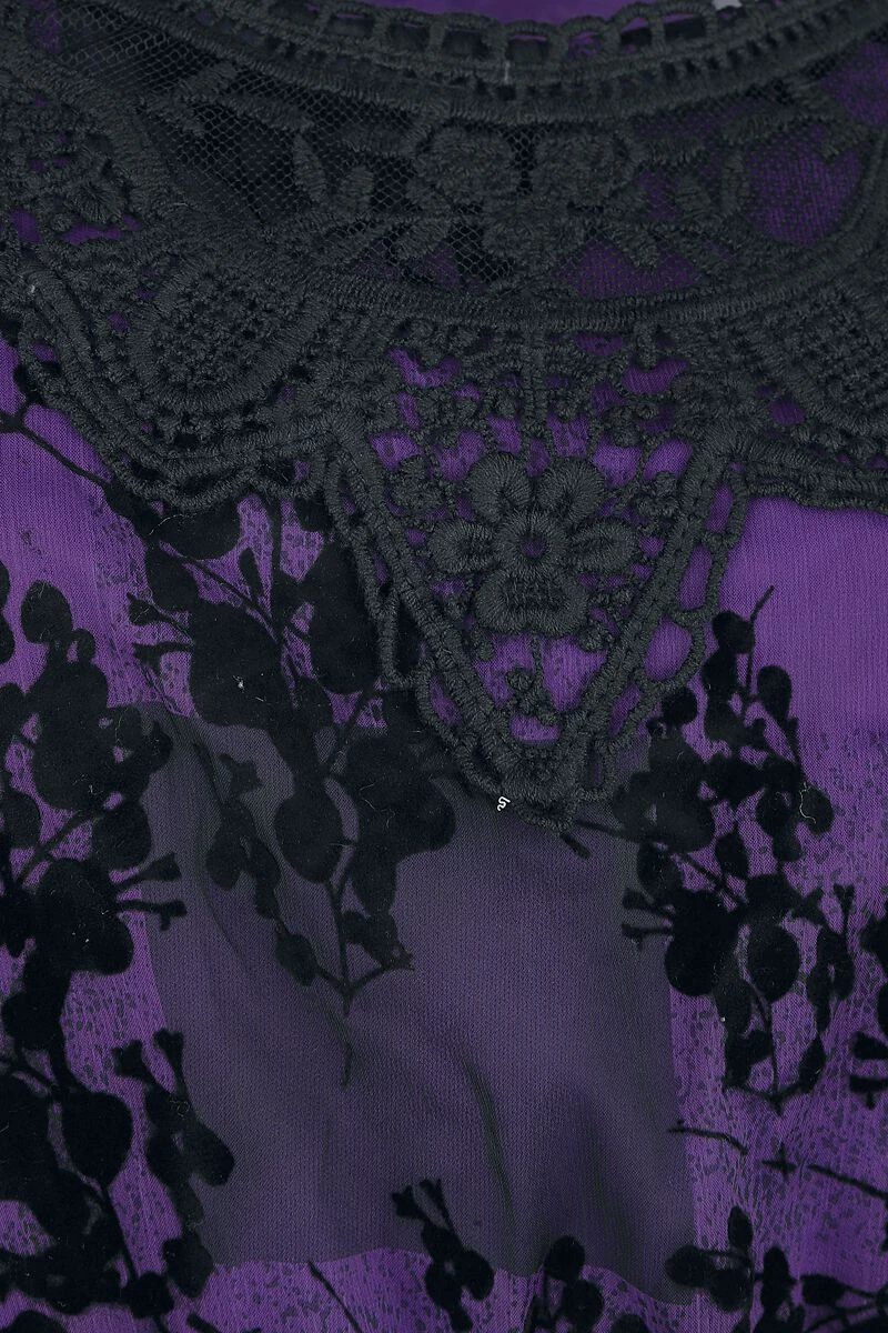 "Ilsa Dress" Short Dress Black-lilac By Innocent - Image 3