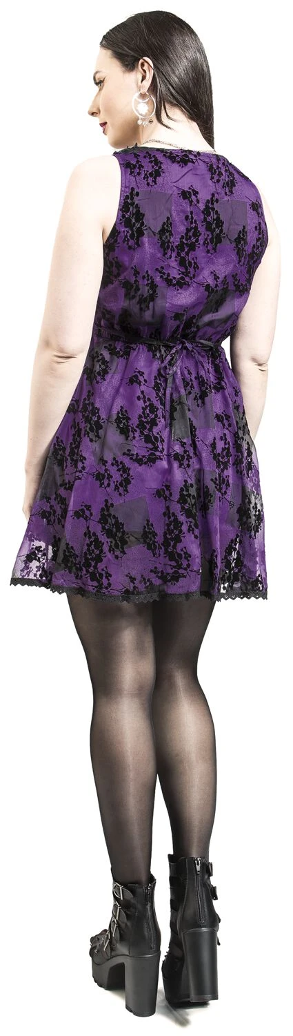 "Ilsa Dress" Short Dress Black-lilac By Innocent - Image 6