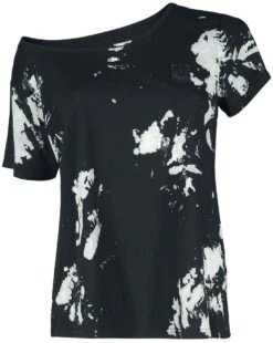 "T-shirt With Batik Effect" T-Shirt Black By Black Premium By EMP