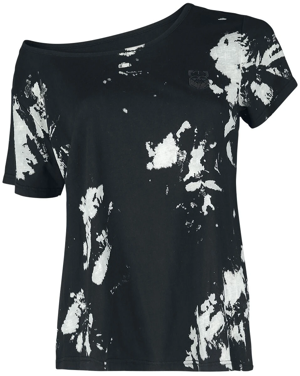 "T-shirt With Batik Effect" T-Shirt Black By Black Premium By EMP
