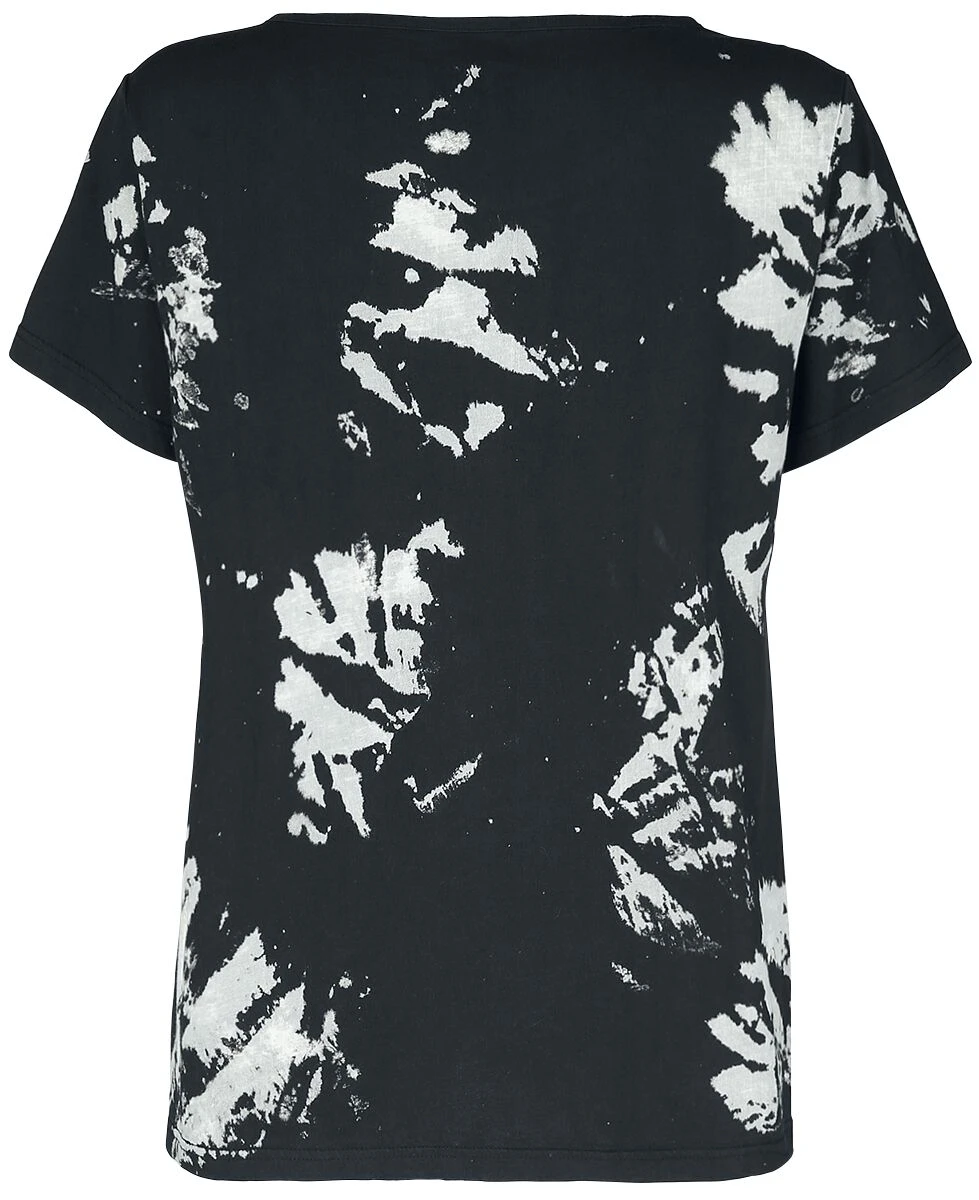 "T-shirt With Batik Effect" T-Shirt Black By Black Premium By EMP - Image 2