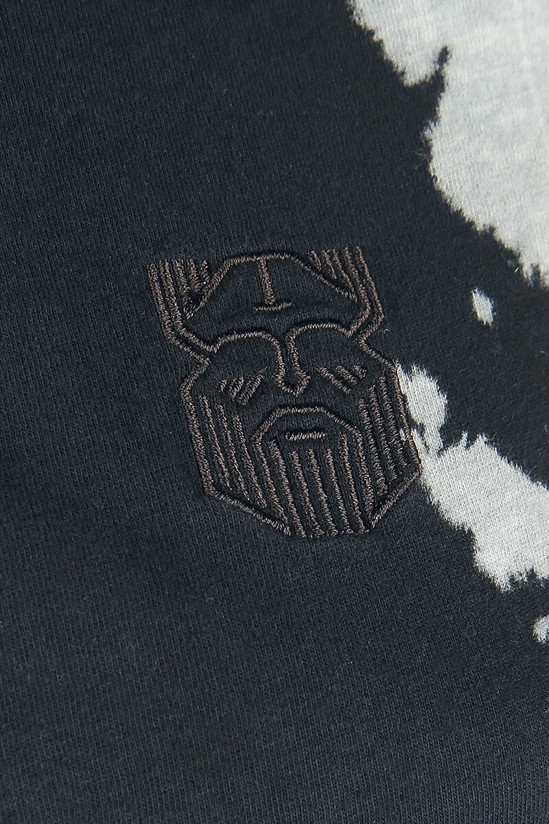 "T-shirt With Batik Effect" T-Shirt Black By Black Premium By EMP - Image 4