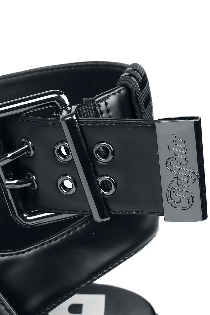 "Lion Choker Vegan" Sandal Black By Buffalo - Image 7