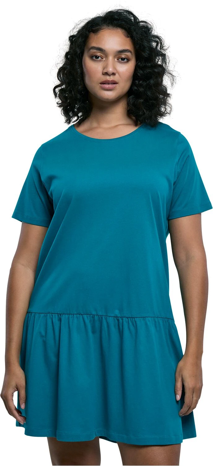 "Ladies Valance Tee Dress" Medium-length Dress Green By Urban Classics