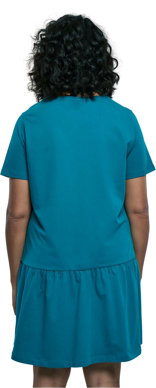 "Ladies Valance Tee Dress" Medium-length Dress Green By Urban Classics - Image 2