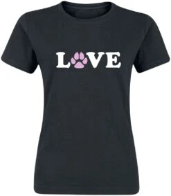 "Dog Love" T-Shirt Black By Tierisch
