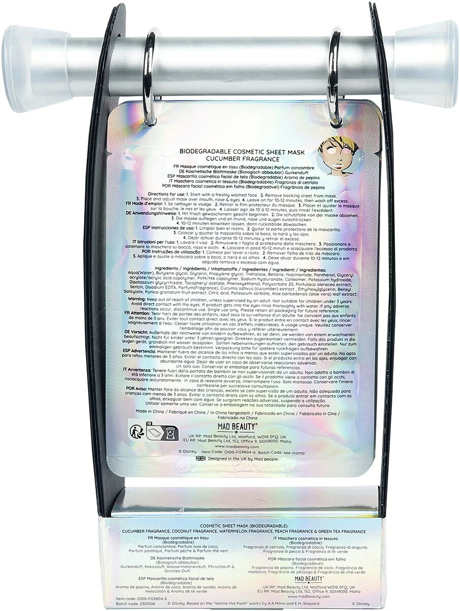 "Disney 100 - Mad Beauty - Gesichtsmasken Im Rolodex" Face Mask By Disney - Image 3