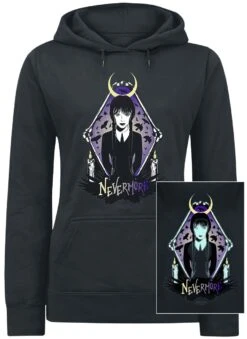 "Nevermore" Hooded Sweater Black By Wednesday