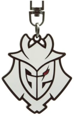"Samurai Logo" Keyring Pendant White-black-red By G2 Esports