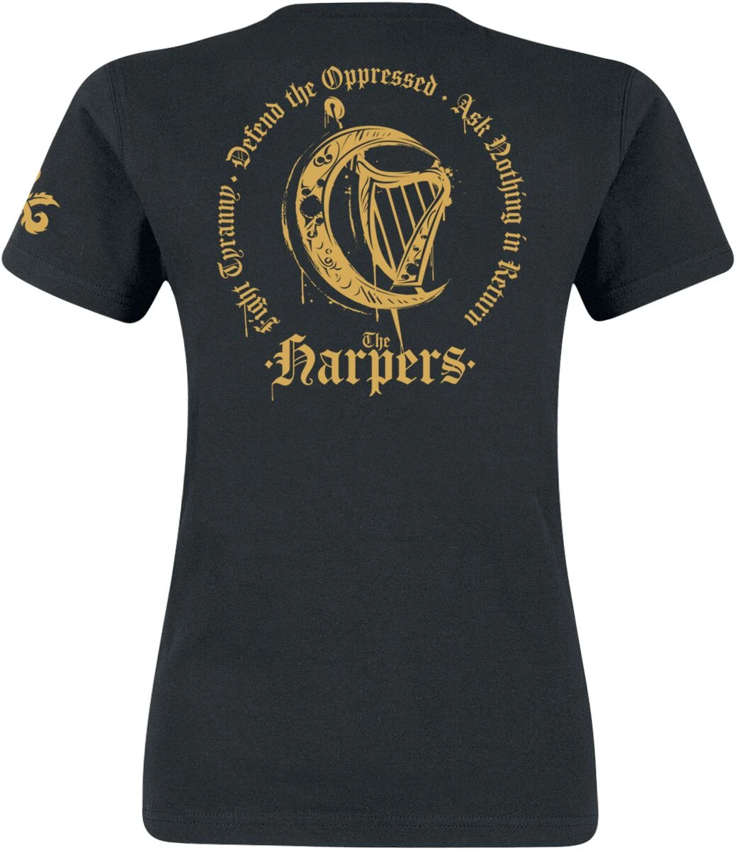 "Honor Among Thieves - The Harpers" T-Shirt Black By Dungeons And Dragons - Image 2