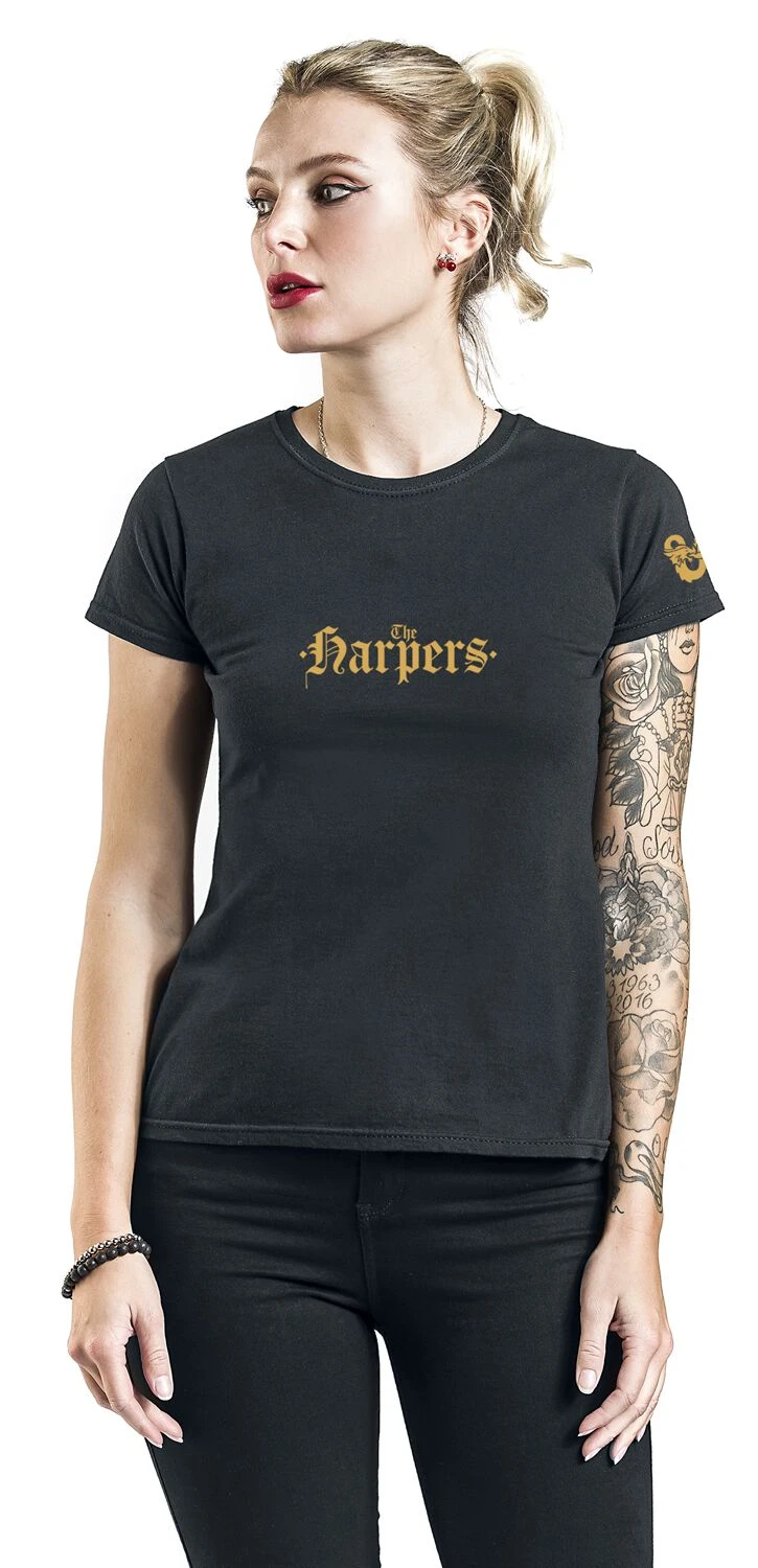 "Honor Among Thieves - The Harpers" T-Shirt Black By Dungeons And Dragons - Image 4