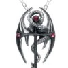 "Draconcross" Necklace Black-silver By Alchemy Gothic